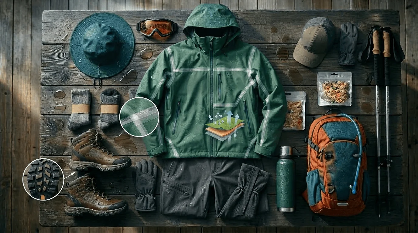 hiking clothes for wet weather