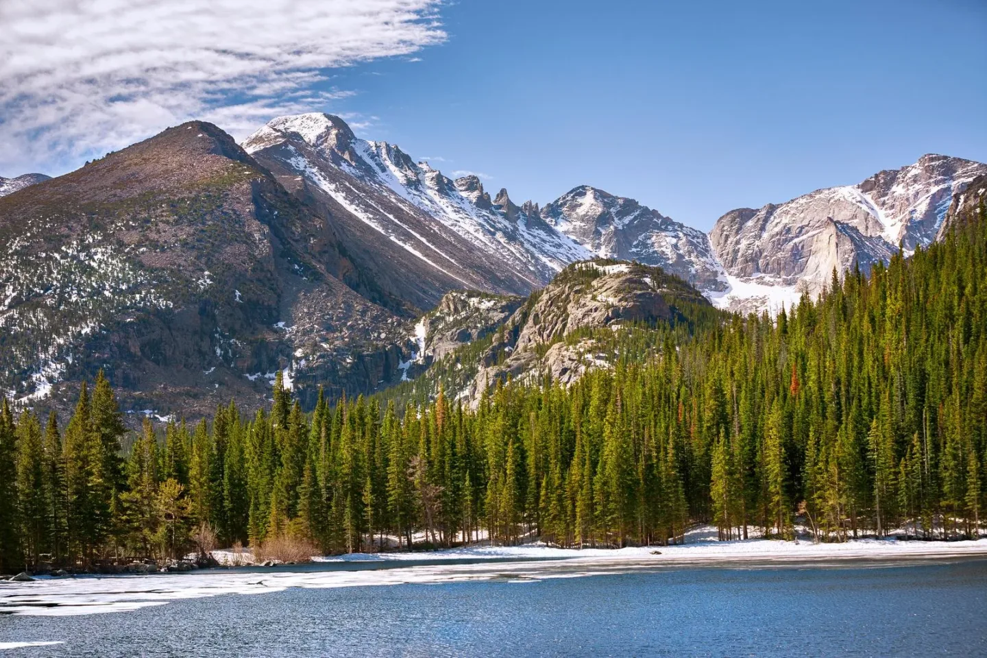 bear lake at the rocky mountain national park