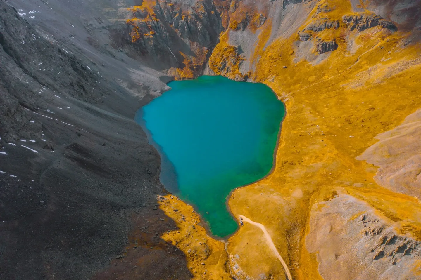 blue lakes in the mount sneffels wilderness